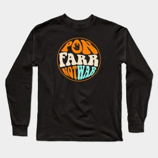 STAR TREK - PON FARR NOT WAR '60s style Long Sleeve T-Shirt